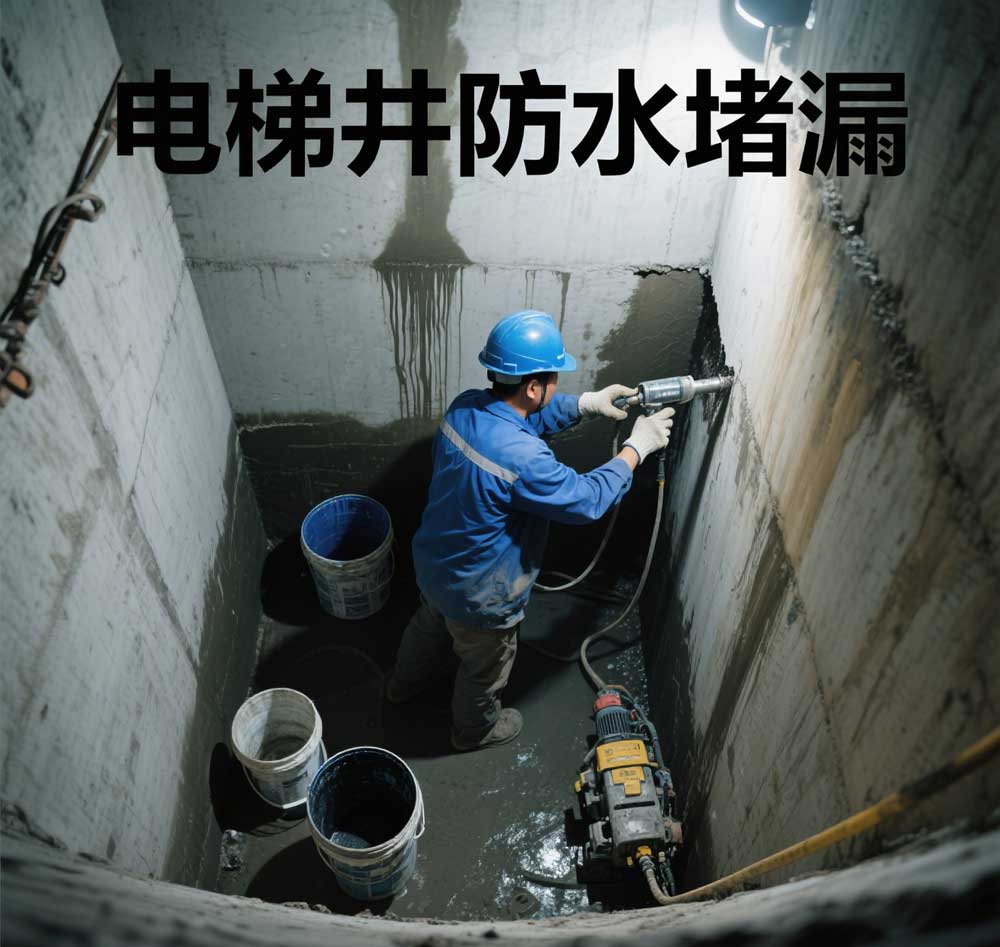 电梯井防水堵漏，上海专业电梯井漏水维修公司